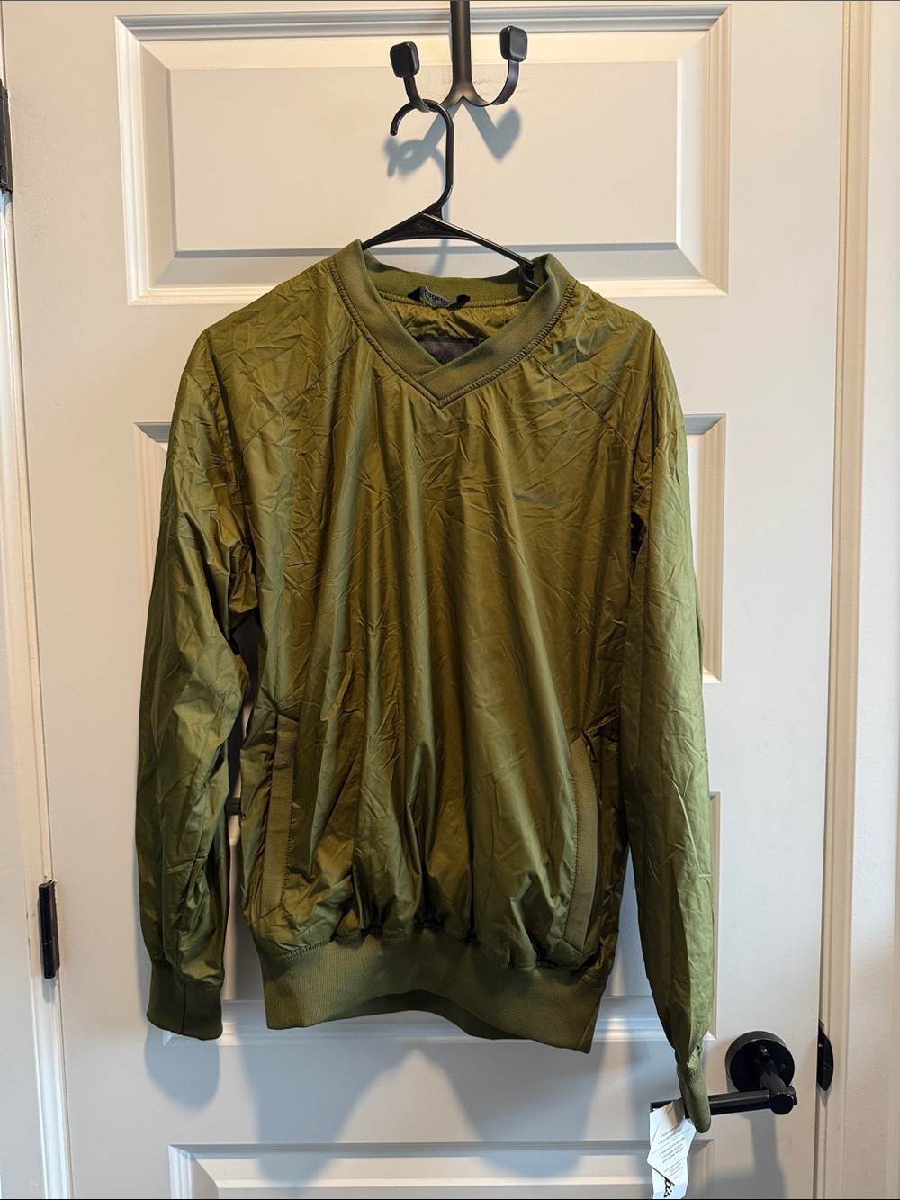 Cabela's Olive Green Lightweight V-Neck Shirt Jacket